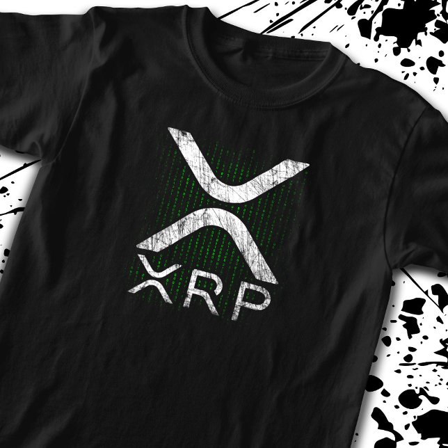 T-shirt Code binaire crypto-monnaie cache XRP Hodlers Cryp (Créateur téléchargé)