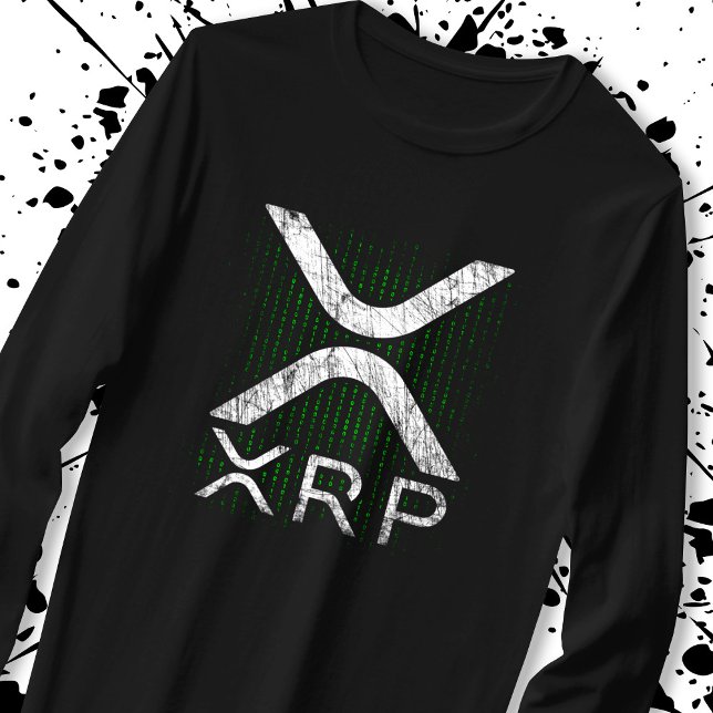T-shirt Code binaire crypto-monnaie cache XRP Hodlers Cryp (Créateur téléchargé)