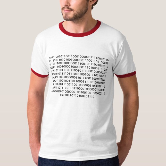 T-shirt Code binaire de geek "si vous pouvez lire ceci… " (Devant)