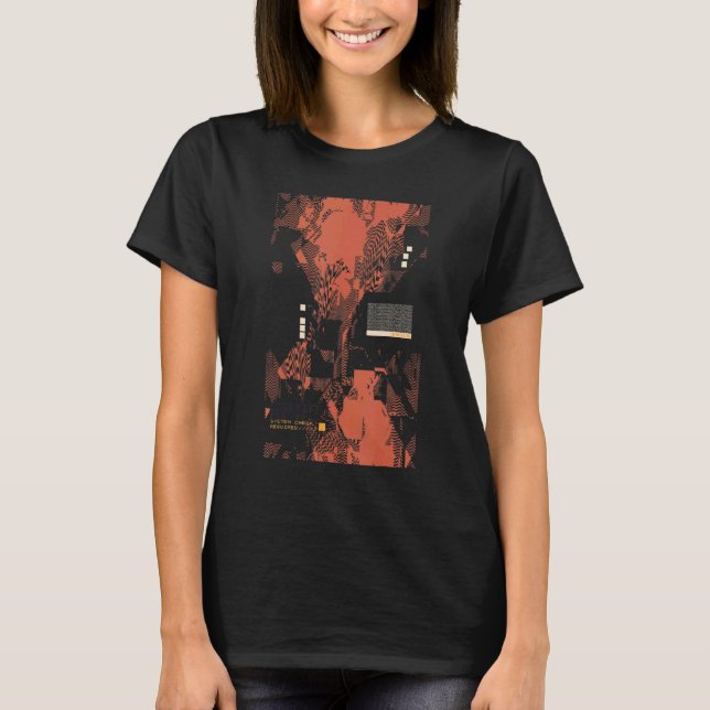 T-shirt Code Binaire Ordinateur Rétro Geek Programmeur Ner (Devant)