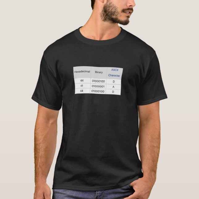 T-shirt Code binaire Papa Drôle Fête des pères masculine N (Devant)