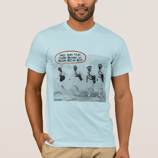 T-shirt Code Brown pour les infirmières (Devant)