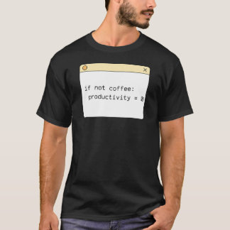 T-Shirt Code Café Programmeur | Si Pas Café