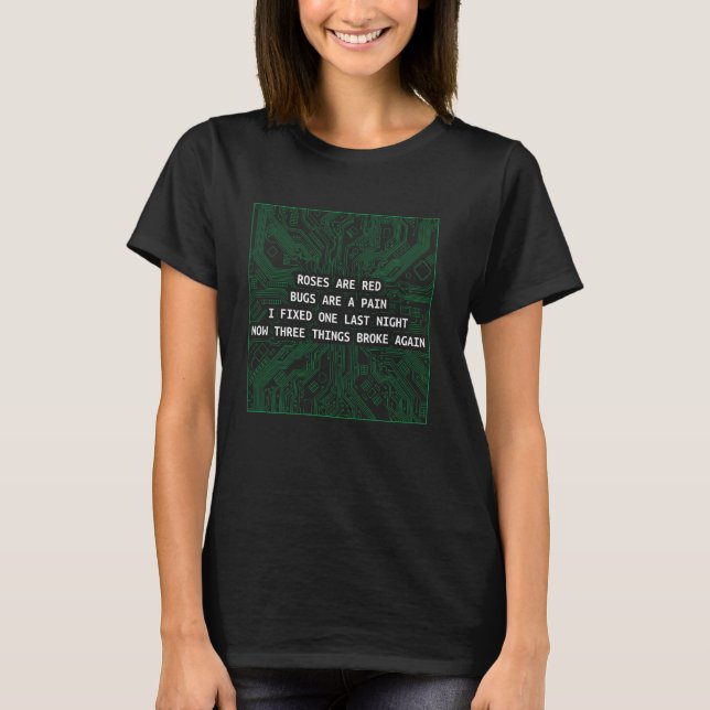 T-shirt Code carte de circuit ne fonctionne pas programmeu (Devant)