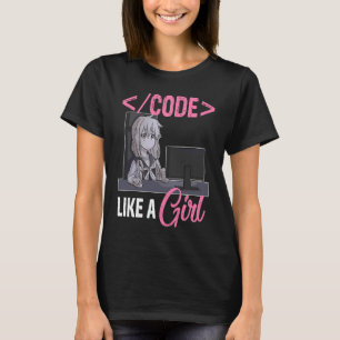 T-shirt Code Comme Une Fille Développeur Logiciel Programm
