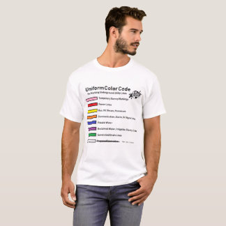 T-shirt Code couleurs - gaz lacrymogène (plaisanterie)
