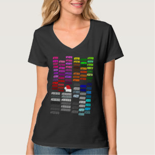 T-shirt Code de couleur hexadécimal pour les concepteurs d