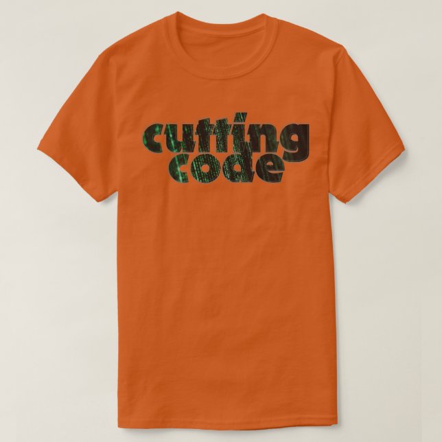 T-shirt code de coupe (Design devant)