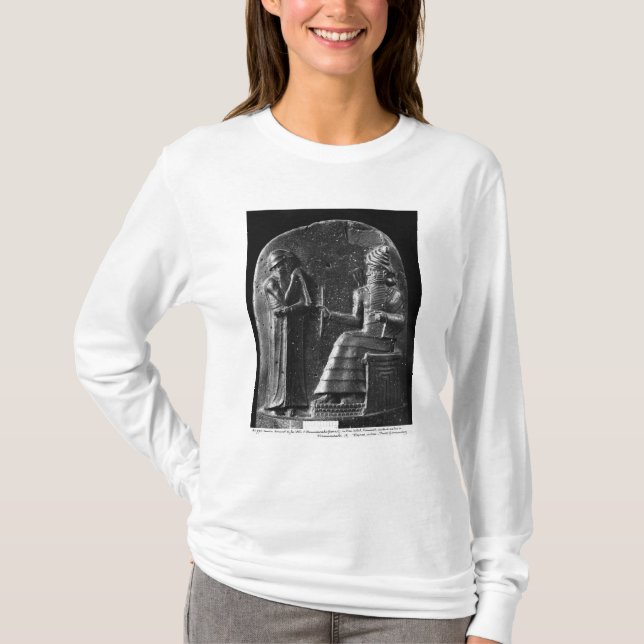 T-shirt Code de Hammurabi, dessus du stele (Devant)