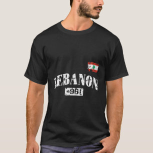 T-shirt Code de pays de la Fierté du Liban en détresse