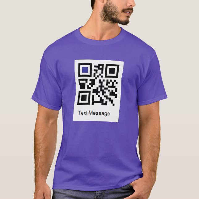 T-shirt Code de QR pour, JE SUIS GAI (Devant)
