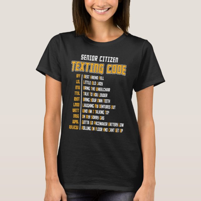 T-shirt Code de textos pour les seniors Grand-père Parcour (Devant)