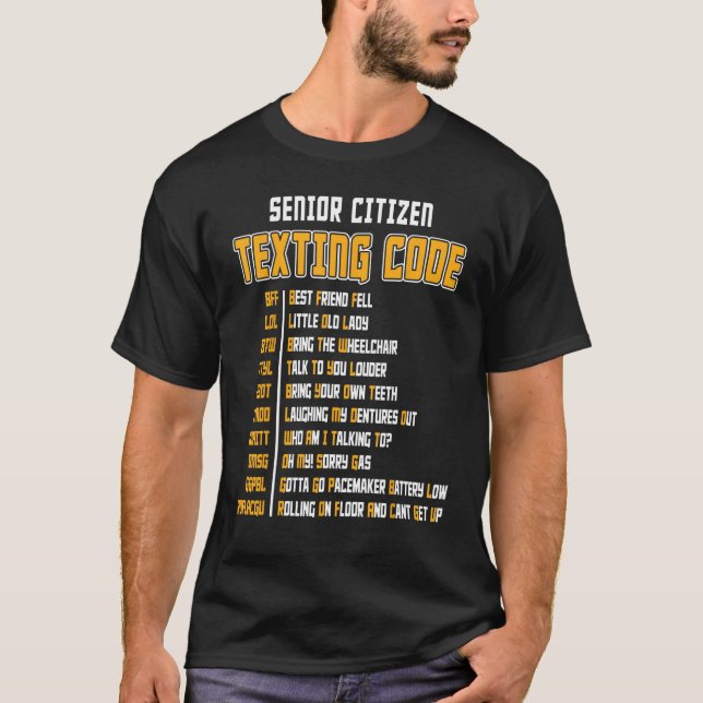 T-shirt Code de textos pour les seniors Grand-père Parcour (Devant)