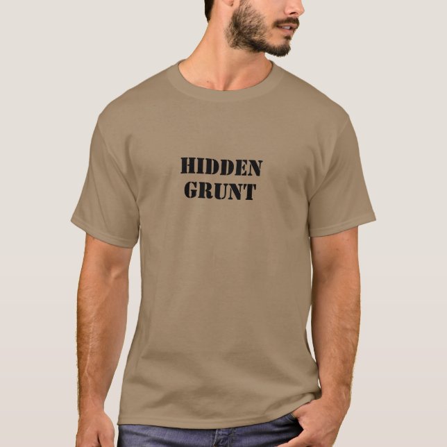 T-shirt Code de triche HALO GRUNT CACHÉ Nouveauté (Devant)