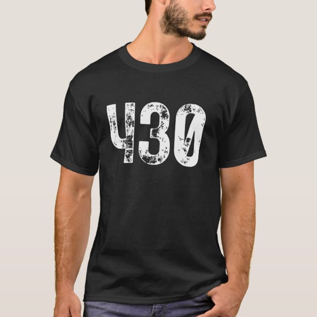 T-shirt Code de zone 430 Tyler TX Code de zone de téléphon (Devant)