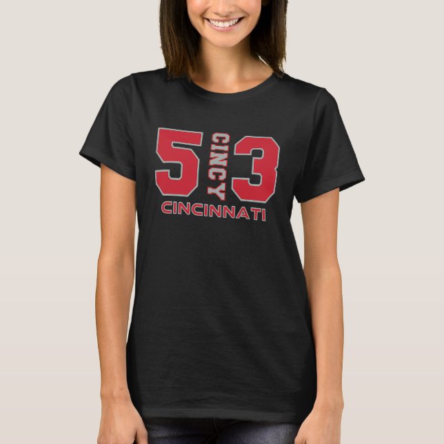 T-shirt Code de zone 513 Cincy centre-ville Cincinnati Ohi (Devant)