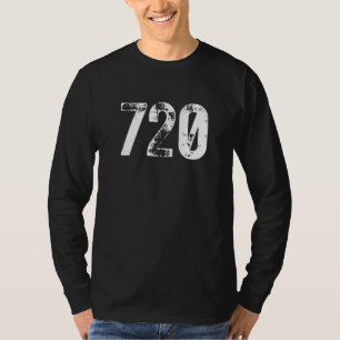 T-shirt Code de zone 720 Denver CO Code de zone de télépho