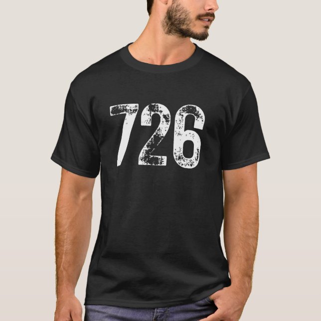 T-shirt Code de zone 726 San Antonio TX Zone de téléphone  (Devant)