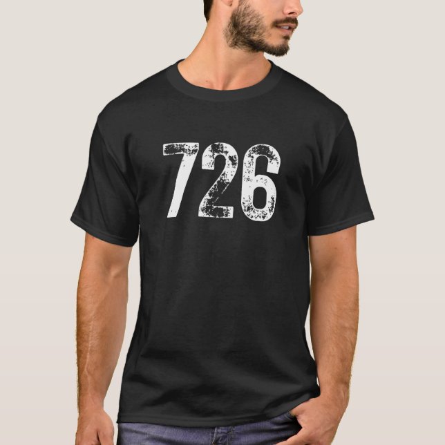 T-shirt Code de zone 726 San Antonio TX Zone de téléphone  (Devant)