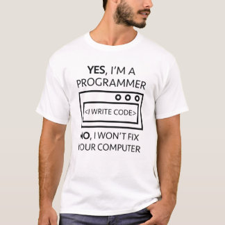 T-shirt Code d'écriture