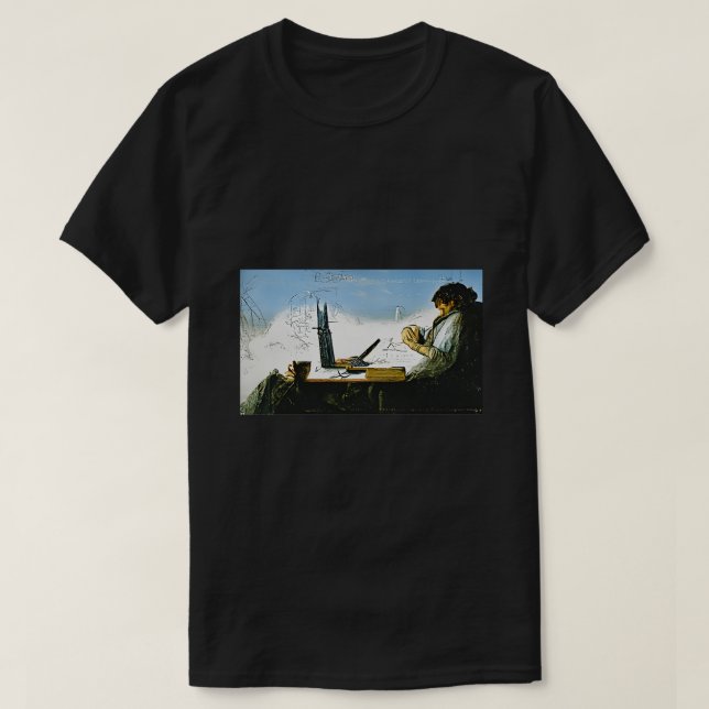 T-shirt Code d'écriture de l'ingénieur logiciel AIGENERATE (Design devant)