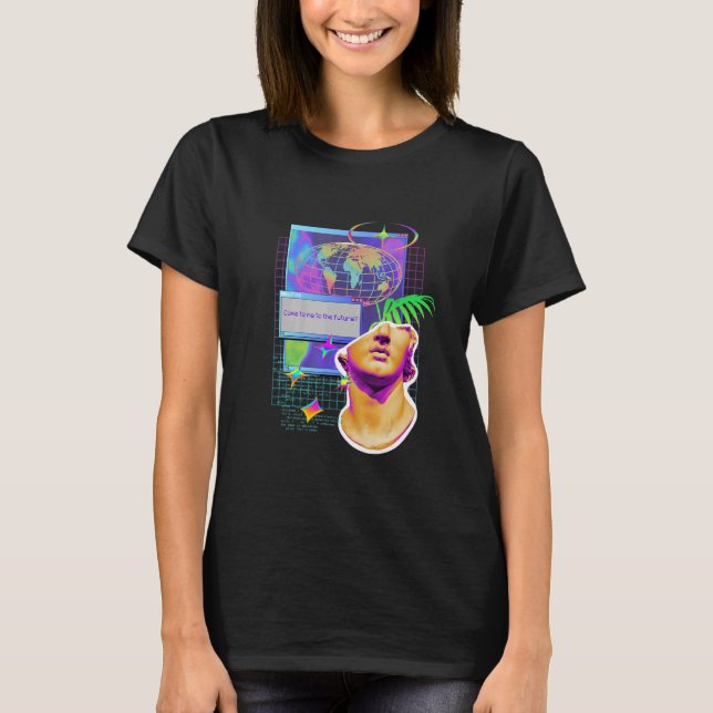 T-shirt Code d'erreur Vaporwave rétro Ordinateur IT Nerd G (Devant)