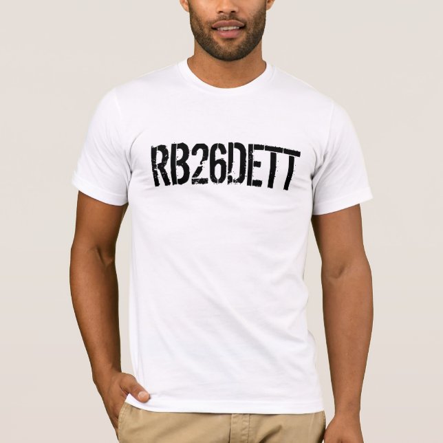 T-shirt Code GTR de moteur de l'horizon RB26DETT (Devant)