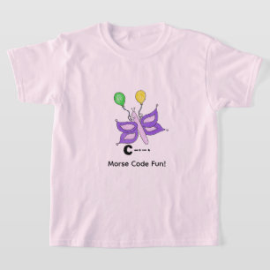 T-shirt Code Morse en Dessin Animé pour les Enfants ! Let