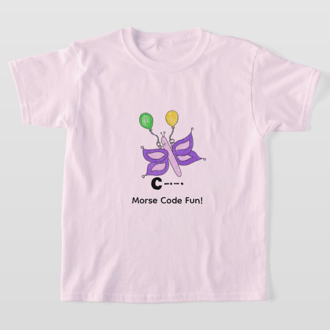 T-shirt Code Morse en Dessin Animé pour les Enfants !  Let (Poser)