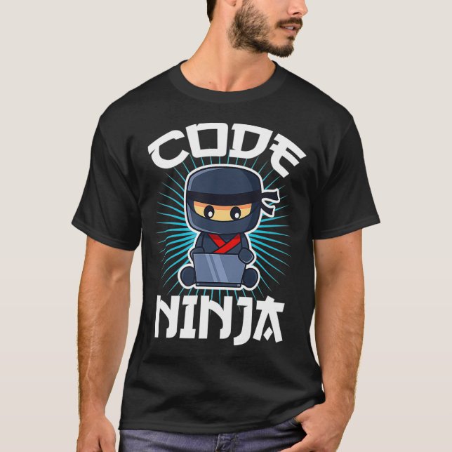 T-shirt Code Ninja Programmer Coder programmation informat (Devant)