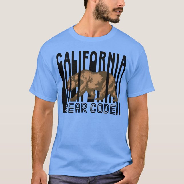 T-shirt Code ours CALIFORNIA ami (Devant)