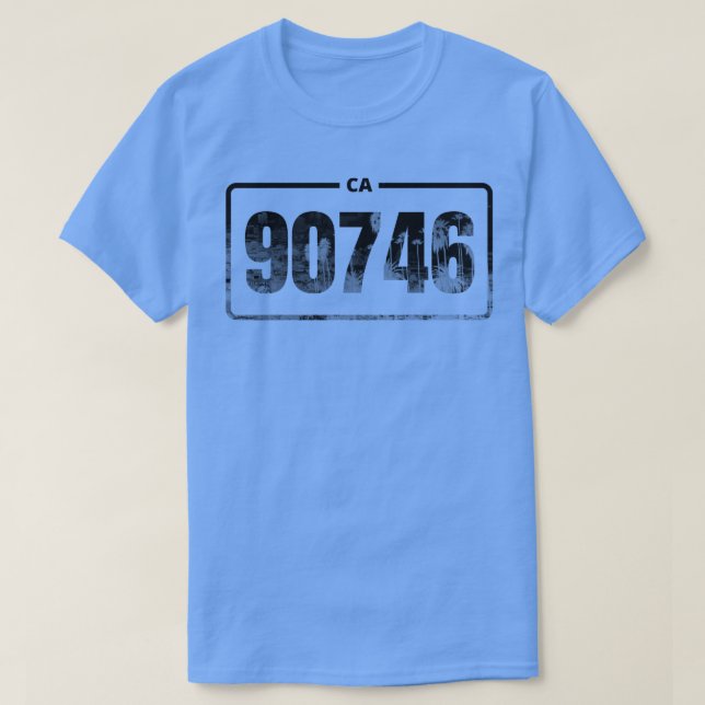 T-shirt Code postal de la Californie 90746 (Design devant)