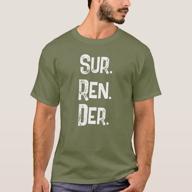 T-shirt Code QR Abandon Confiance Dans Le Seigneur Foi (Devant)