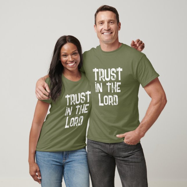 T-shirt Code QR Confiance au Seigneur Dieu est Fidèle (Unisexe)