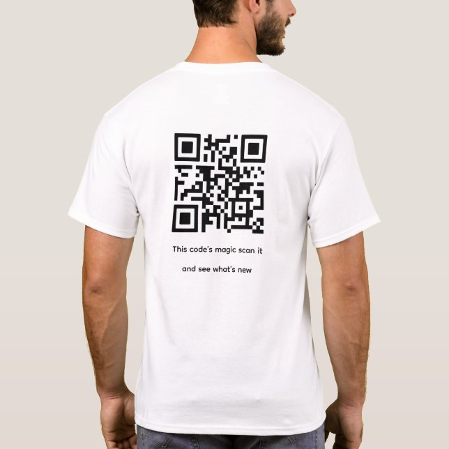 T-shirt Code QR d'accès direct pour FZ AURA Online Stor (Dos)