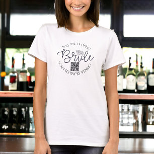 T-shirt Code QR de la fête de bachelorette de la mariée "A