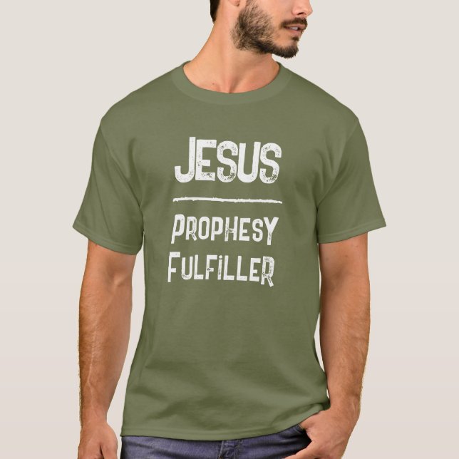 T-shirt Code QR Jésus Accomplisseur de Prophétie Bible Chr (Devant)
