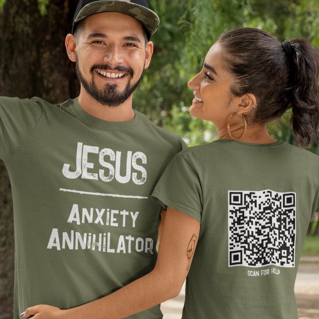 T-shirt Code QR Jésus - Annihilateur d'anxiété Liberté de  (Créateur téléchargé)