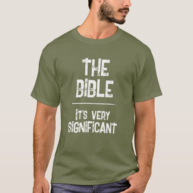 T-shirt Code QR La Bible Est Importante Foi Chrétienne (Devant)