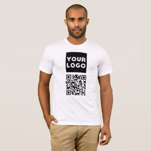 T-shirt Code QR modifiable et logo ou image de votre entre