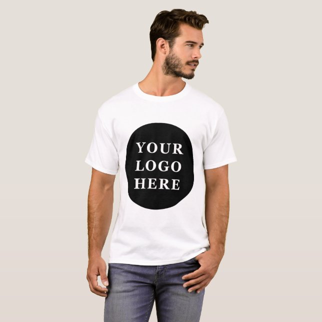 T-shirt Code QR noir élégant et élégant (Devant entier)