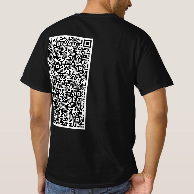 T-shirt code QR personnalisé - Exemple (Dos)