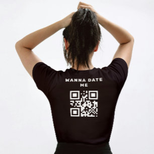 T-shirt Code QR personnalisé pour me dater