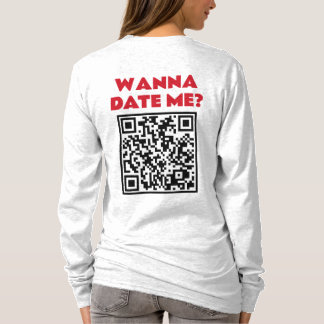 T-shirt Code QR personnalisé – Veux-tu sortir/me marier Co