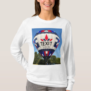 T-shirt Code QR TeXit Coin Hot Air Balloon