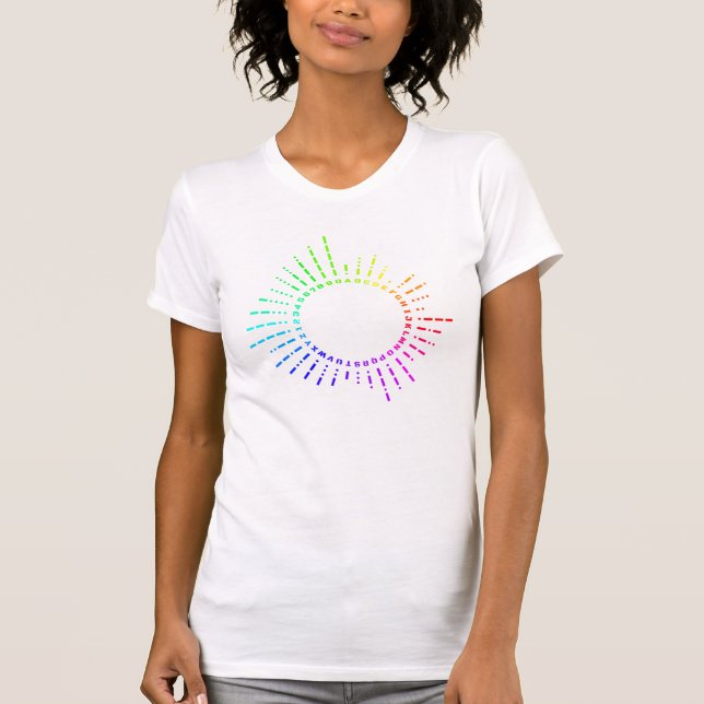 T-shirt Code Rainbow Morse (Devant)