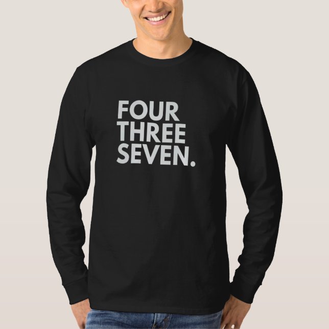 T-shirt Code régional 437 Zone quatre trois sept Toronto O (Devant)