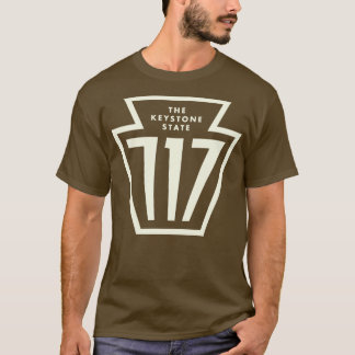 T-shirt Code régional de la Pennsylvanie 717 Tan