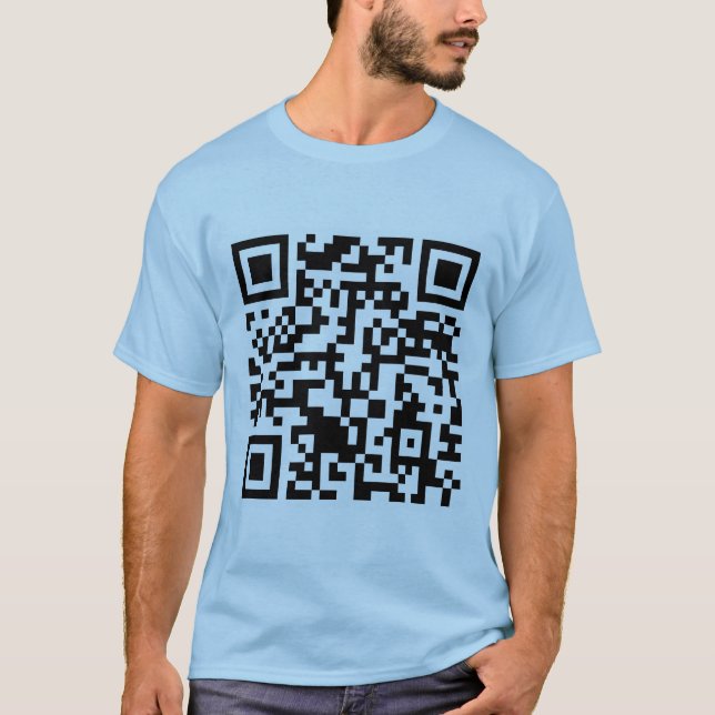 T-shirt Code Rickrolled du petit pain QR de Rick (Devant)