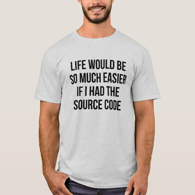 T-shirt Code source de vie (Devant)
